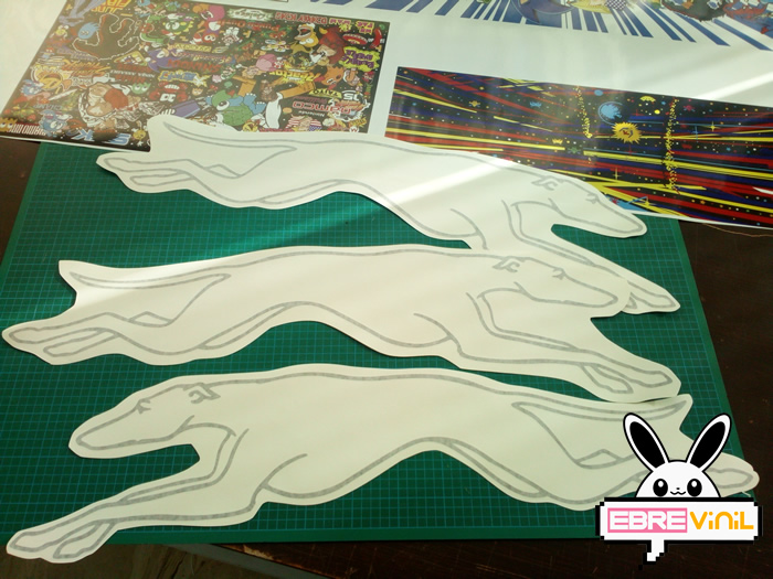 perro galgo vinilo adhesivo