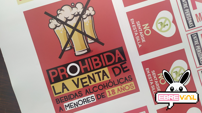 Señalización de las limitaciones en el consumo, venta y suministro de bebidas alcohólicas en locales comerciales
