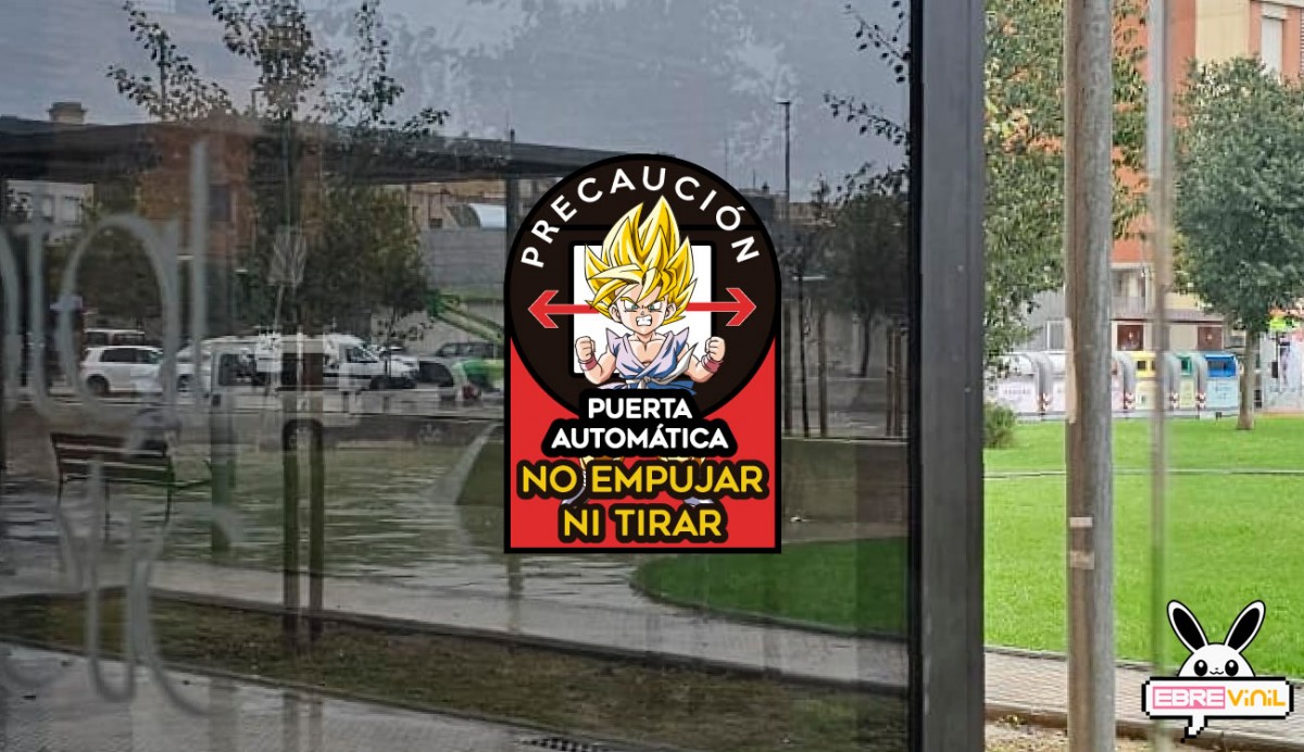 puertas automaticas vinilos pegatinas adhesivos