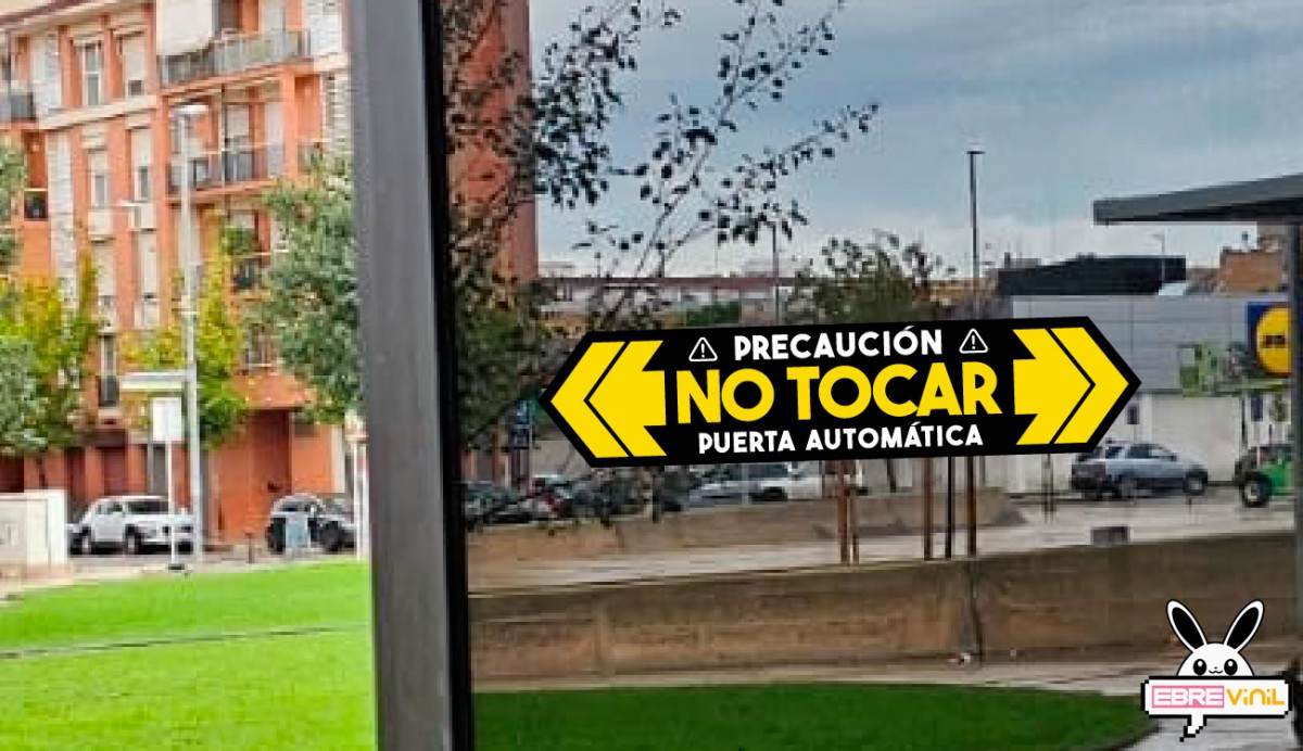 puertas automaticas vinilos adheisivos