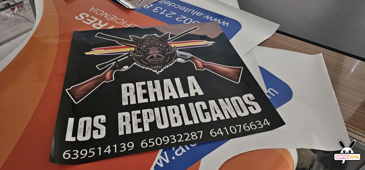rehalas de caza pegatinas a medida