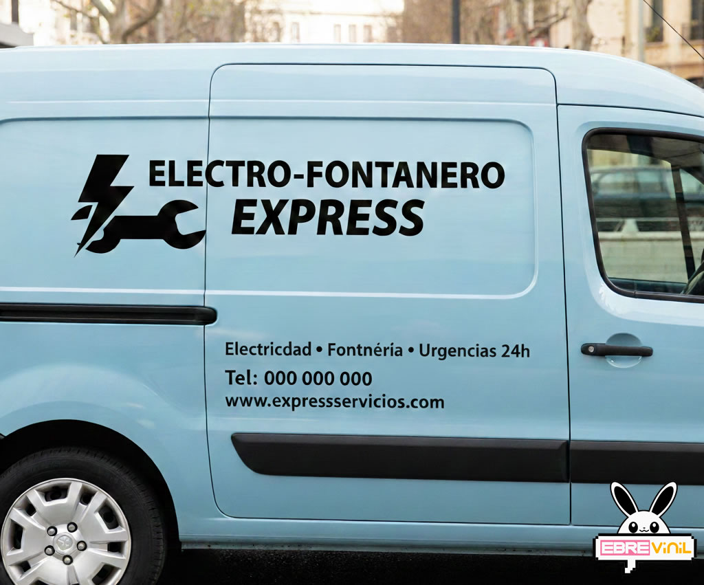Rotulación de coche para autónomos con vinilo adhesivo