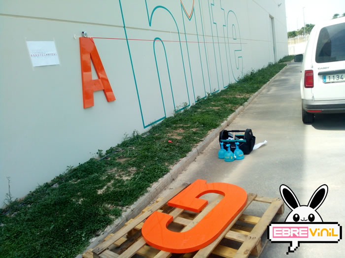rótulos letras aluminio