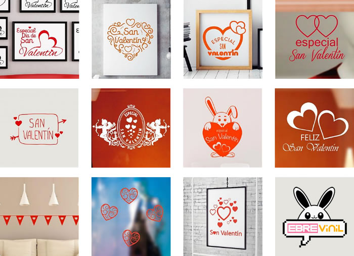 san valentín, día de los enamorados, vinilos decorativos