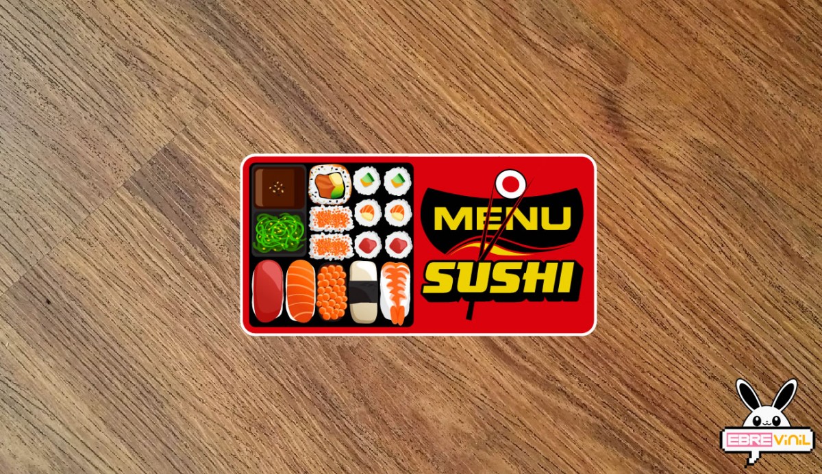 sushi menu vinilos adhesivos