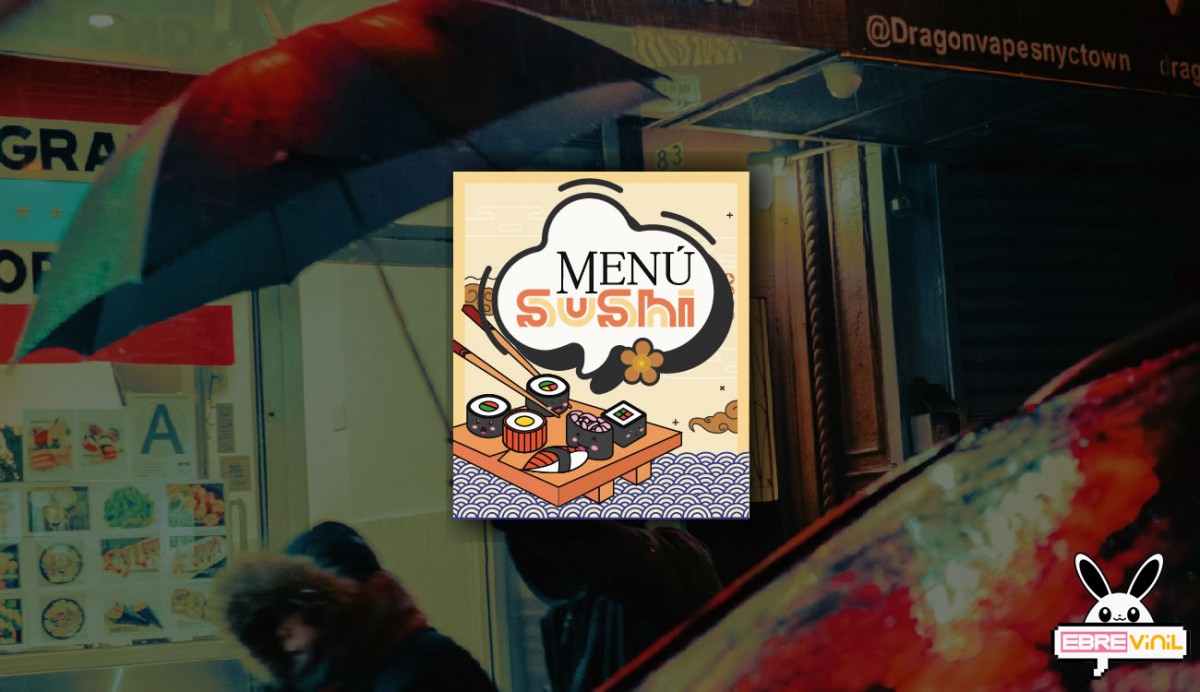 sushi vinios decorativos