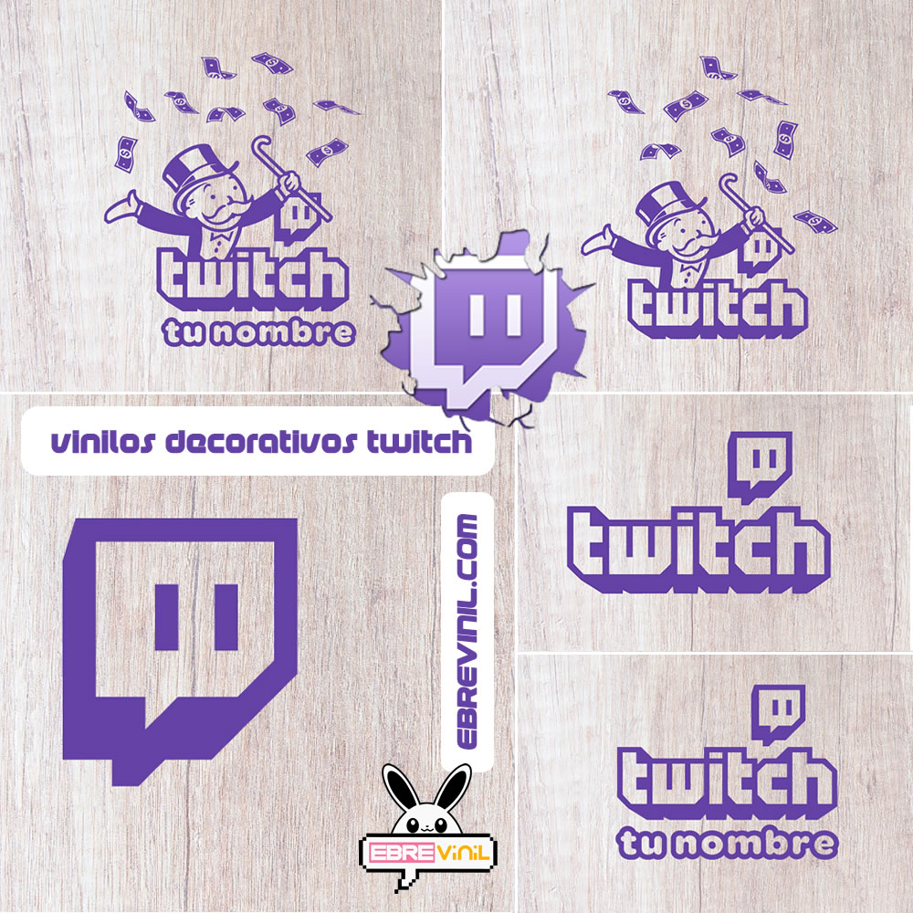 twitch vinilos decorativos