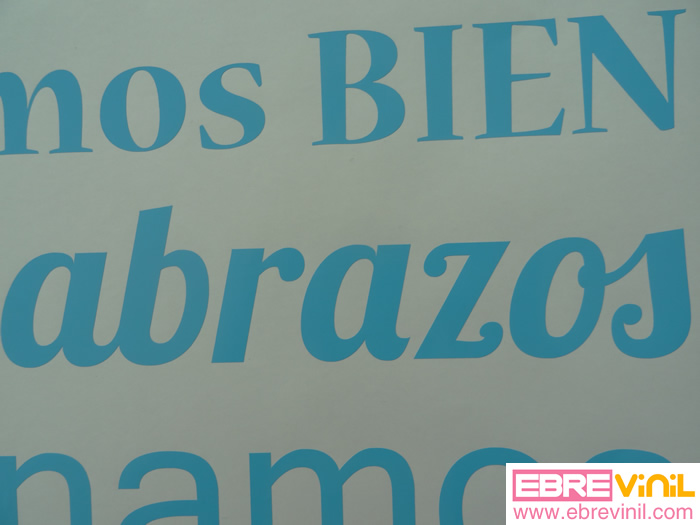 En ésta casa nos queremos, vinilo de corte en distintos tamaños y colores. Decoración para superficies lisas