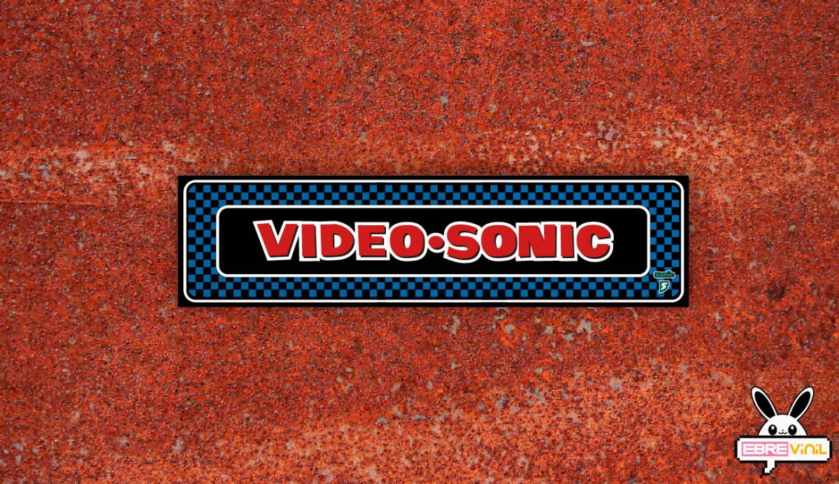 video sonic marquesina arcade vinilos decorativos