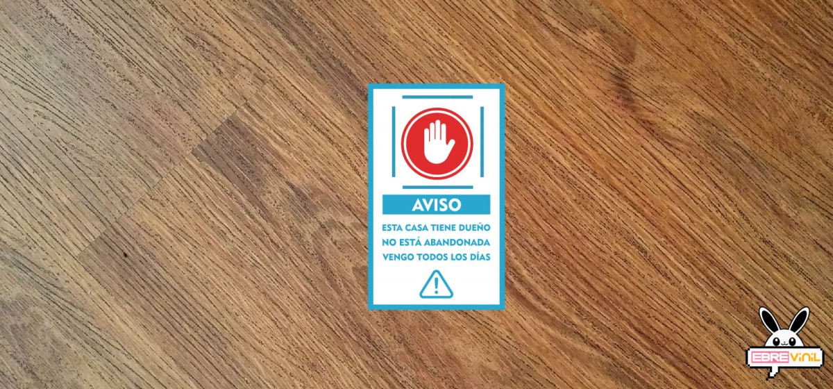 vinilo adhesivo anti okupas