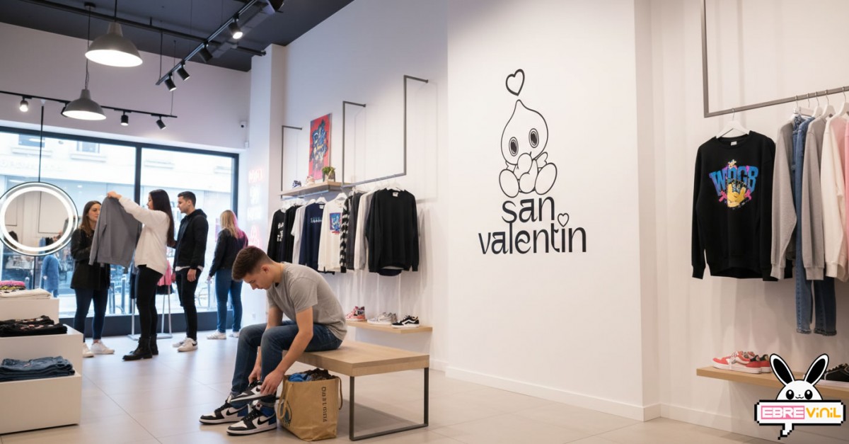 vinilo adhesivo decorativo para decoración de San Valentín en tienda