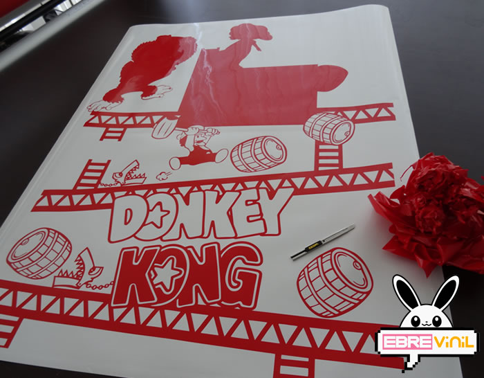 vinilo adhesivo donkey kong