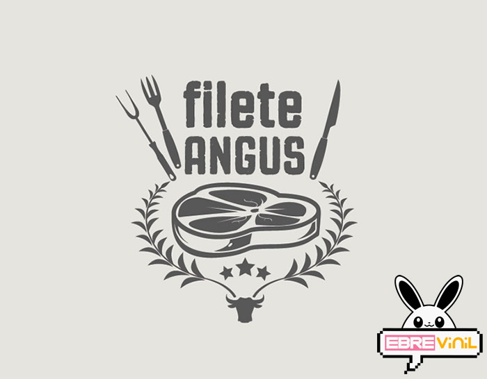 vinilo adhesivo filete angus vaca gallega buey