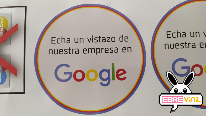vinilo adhesivo google bares restaurantes