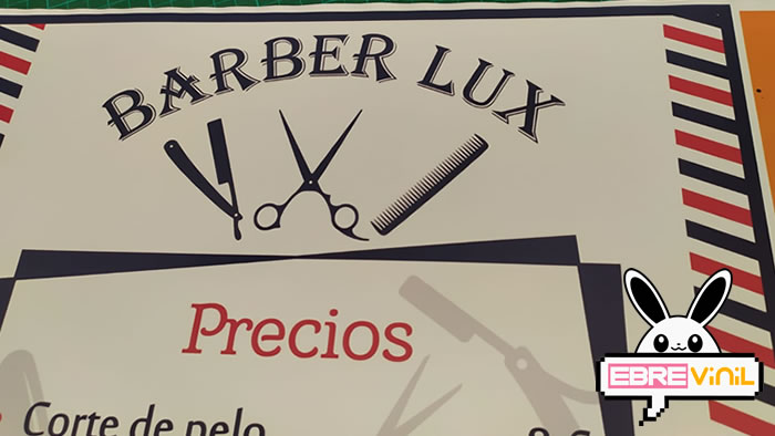 vinilo adhesivo listado precios barberias