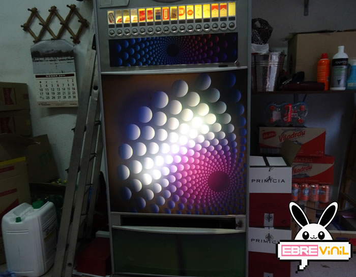 vinilo adhesivo maquina vending