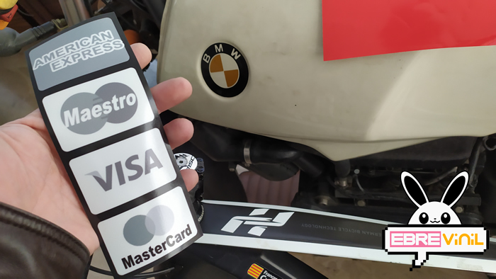 vinilo adhesivo pago con tarjeta