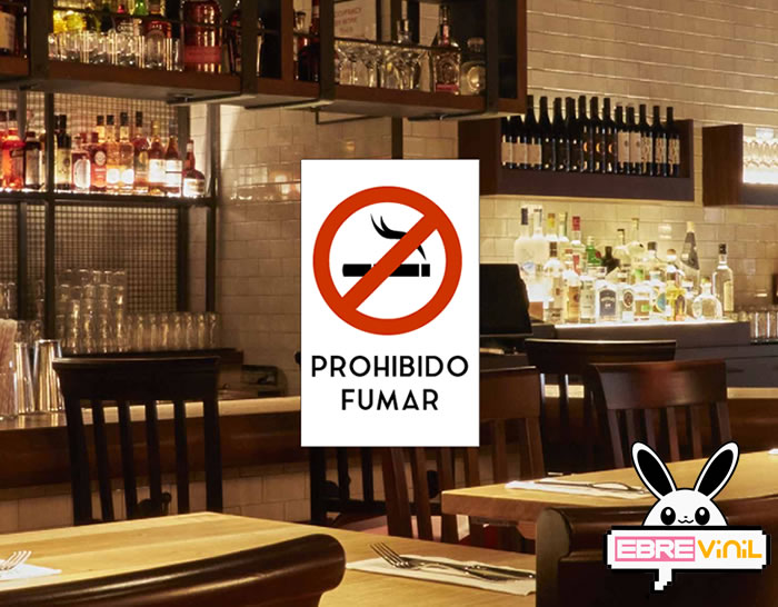 vinilo adhesivo prohibido fumar