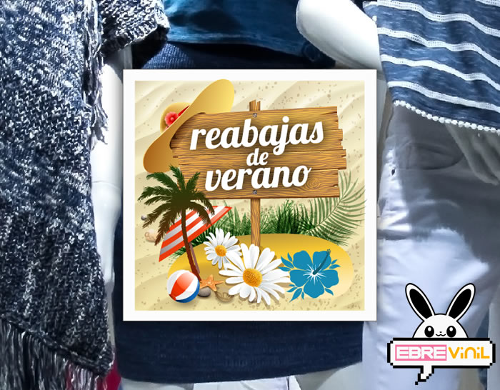 vinilos adhesivos para rebajas en escaparates