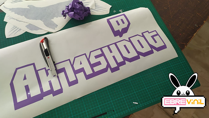 vinilo adhesivo streamers twitch