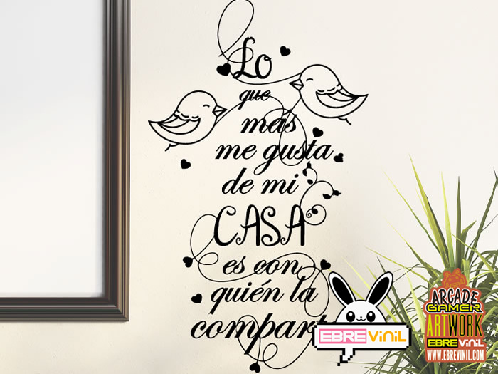 vinilo adhesivo texto dormitorio salón cocina