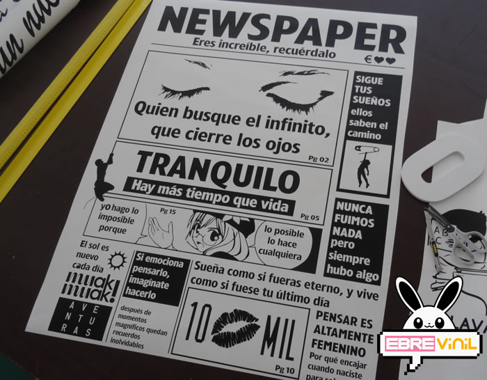 vinilo adhesivo textos frases positivas