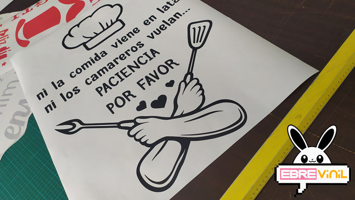 vinilo con frases para restaurantes
