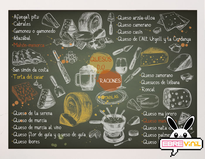 vinilo decorativo adhesivo bares quesos D.O
