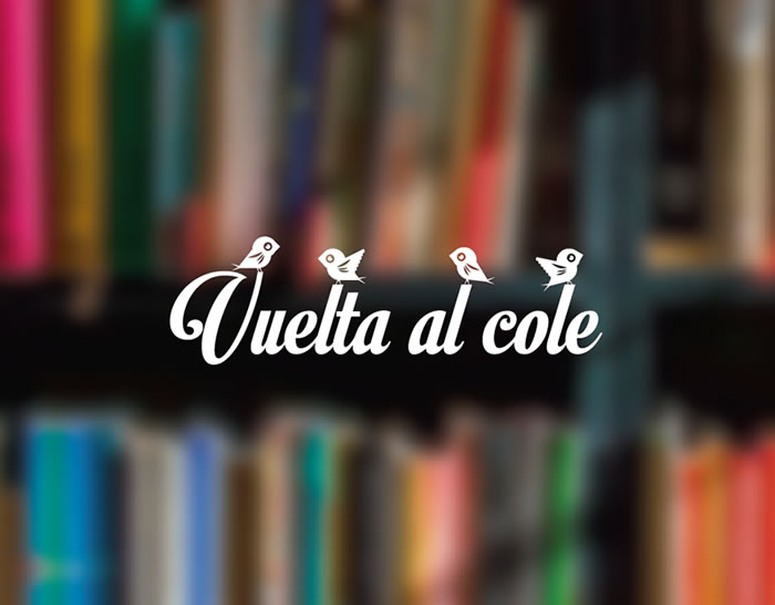 vinilos, adhesivos Bienvenido a la tienda de vuelta al cole