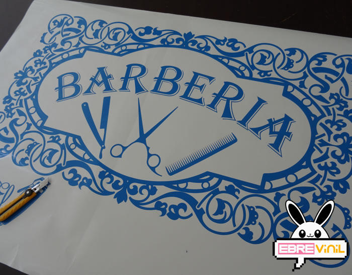 vinilo decorativo especial para peluquerías, barberías, barberos