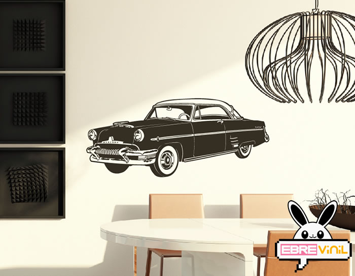 Vinilo de pared con un automóvil clásico americano "Mercury"
