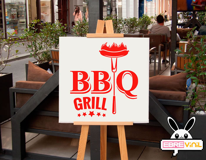 vinilo decorativo grill barbacoas bbq parrilla