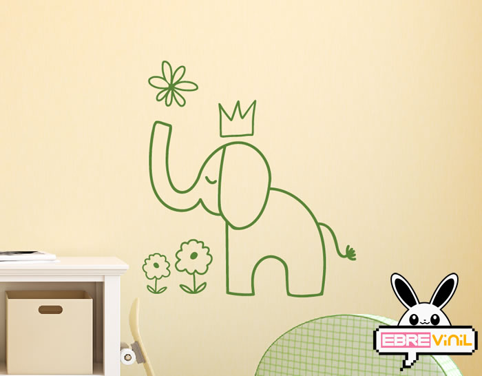 vinilo decorativo infantil elefantes