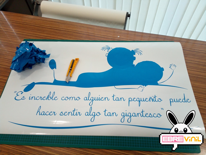 vinilo decorativo infantil con frases y textos