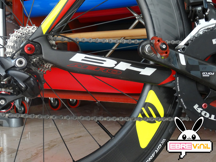 vinilo decorativo para bicicleta bh carretera