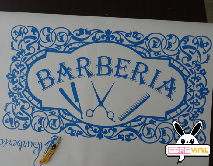 vinilo decorativo especial para barberías, peluquerías