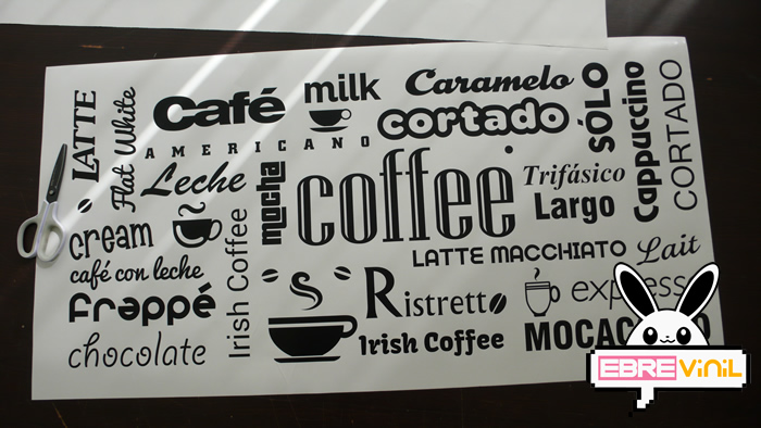 vinilo decorativo pared textos