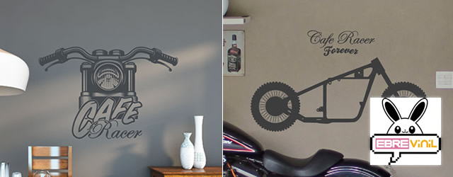 vinilo decorativo paredes vintage cafe racer