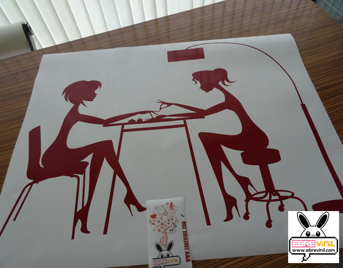 vinilo decorativo para decoración de peluquerías