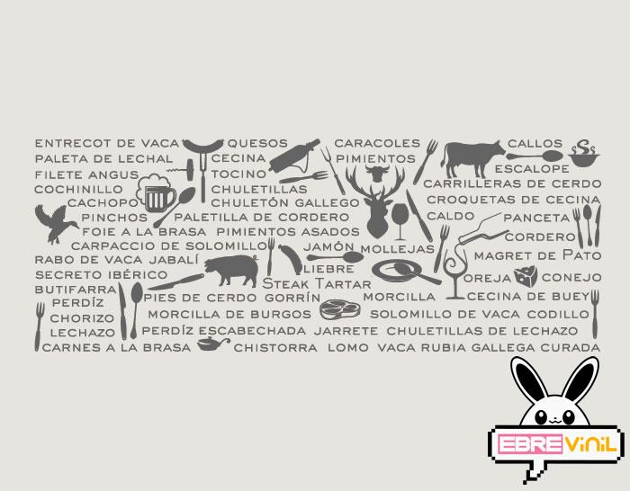 vinilo decorativo personalizado braserías bbq barbacoa asado