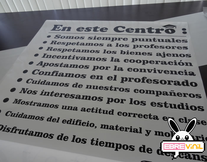 vinilo decorativo personalizado texto frases