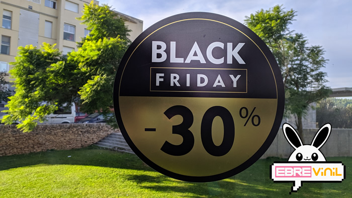 vinilo escaparate black friday