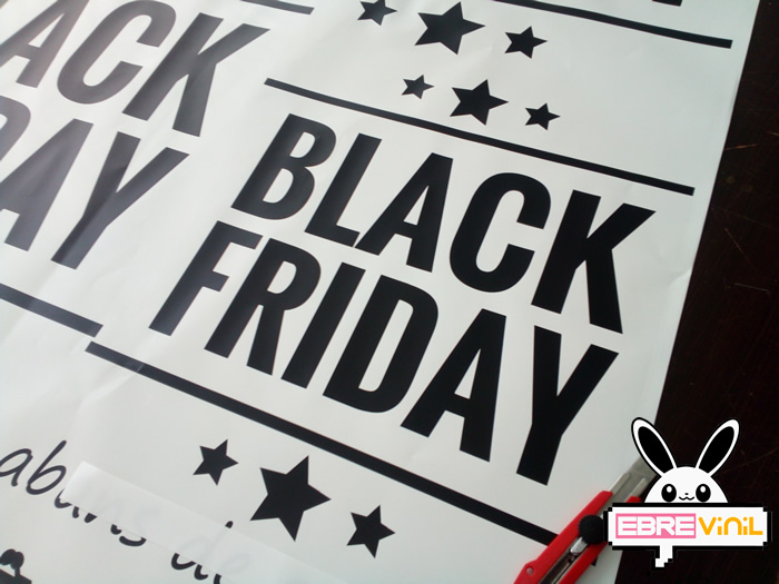vinilo escaparates black friday