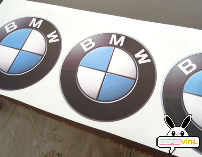 vinilo impreso bmw logotipo