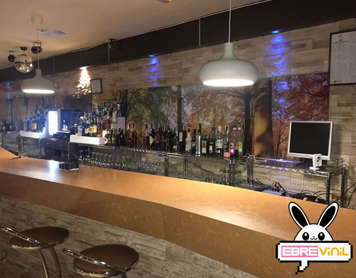 vinilo impreso decoración bares
