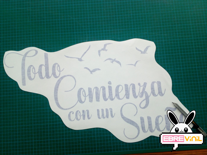 vinilo paredes con textos