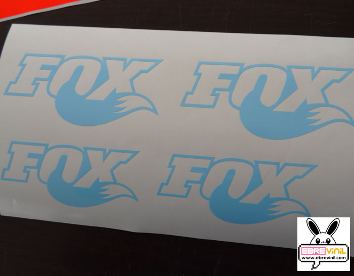 vinilo pegatina horquilla fox