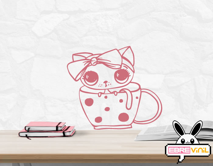 vinilo personalizado pared gatos animales