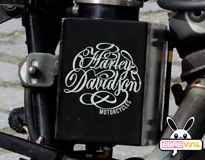 Decoración Harley Davidson con vinilos adhesivos originales