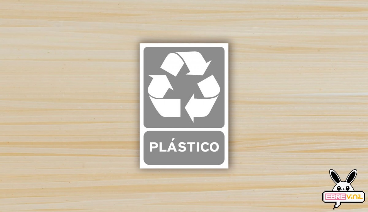 vinilo señal reciclado de PLASTICO
